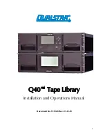 Preview for 1 page of Qualstar Q40 Installation And Operation Manual