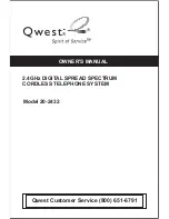 Preview for 1 page of Qwest 20-2432 Owner'S Manual