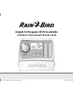 Rain Bird STP-400i Installation, Programming & Operation Manual preview