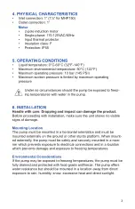 Preview for 5 page of RainFlo MHP50 User Manual