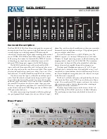 Preview for 1 page of Rane MLM 65 Datasheet