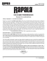 Preview for 12 page of Rapala VORTEX Operator'S Manual