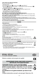 Preview for 112 page of Rapid BTX530 Operating Instructions Manual