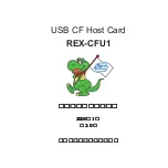 Ratoc Systems USB CF Host Card REX-CFU1 Product Manual preview