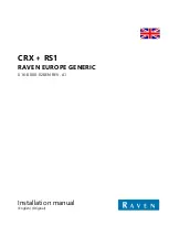 Raven CRX Installation Manual preview