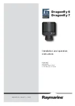 Preview for 1 page of Raymarine Dragonfly 6 Installation And Operation Instructions Manual