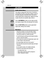 Preview for 6 page of Saeco Minuto HD8763 Operating Instructions Manual