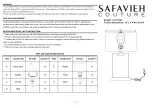 Preview for 1 page of SAFAVIEH COUTURE CTL1033A Instructions