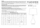 Safavieh Lighting TBL4206C-U Quick Start Manual preview