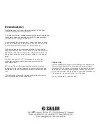 Preview for 2 page of Sailor SC4150 Installation Manual