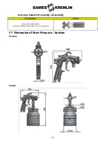 Preview for 22 page of SAMES KREMLIN FStart P HVLP-12-XLva Manual