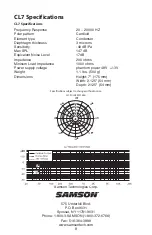 Preview for 8 page of Samson CL7 Owner'S Manual