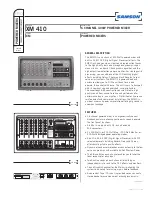 Samson XM 410 Specification preview