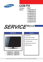 Preview for 1 page of Samsung LA22B450C4H Service Manual