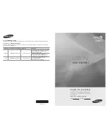 Samsung LN40C560J2F Manual Del Usuario preview