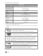 Preview for 56 page of Samsung LN40C560J2F Manual Del Usuario