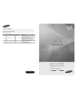 Samsung LN40C560J2F User Manual preview