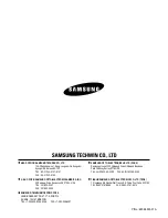 Preview for 12 page of Samsung SDP-950STA Reference Manual