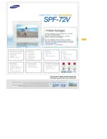 Preview for 1 page of Samsung SPF-72V Manual Del Usuario