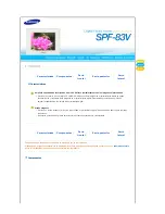 Preview for 7 page of Samsung SPF-83V Manual Del Usuario