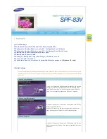 Preview for 24 page of Samsung SPF-83V Manual