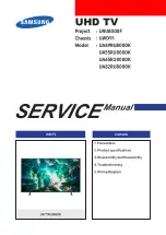 Samsung UA RU8000K Series Service Manual preview