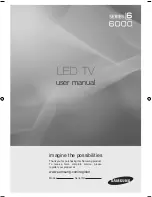 Preview for 1 page of Samsung UN32B6000 - 32" LCD TV User Manual