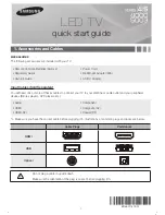 Preview for 1 page of Samsung UN32J4000 Quick Start Manual