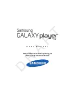 Samsung YP-G1CWY/XAA User Manual preview