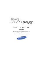 Preview for 1 page of Samsung YP-GI1C/NA User Manual