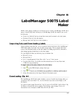 Preview for 107 page of Sanford LabelWriter 450 Duo Label Printer User Manual