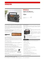 Sangean PR-D15 Brochure & Specs preview