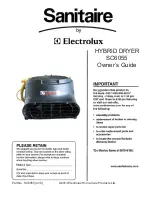 Preview for 1 page of Sanitaire SC6055 Owner'S Manual