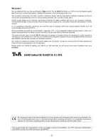 Preview for 22 page of T+A Elektroakustik G 1260 R User Manual