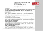 Preview for 24 page of T.I.P. WP 500 Plus Operating Instructions Manual