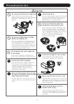 Preview for 5 page of Takara Belmont YUME SWING Operating Manual