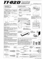 Preview for 2 page of Tamiya driftspec TT-02D User Manual