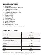 Preview for 3 page of Tamron B001 Owner'S Manual