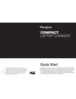 Targus COMPACT LAPTOP CHARGER Quick Start Manual preview