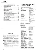 Preview for 2 page of Tascam 246 Service Manual