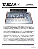 Tascam DM-4800 Technical Documentation preview