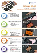 Preview for 1 page of Tascam DR-05 Quick Start Manual