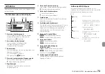 Preview for 73 page of Tascam DR-70D Owner'S Manual