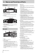 Preview for 6 page of Tascam DR-70D Reference Manual