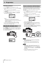 Preview for 16 page of Tascam DR-70D Reference Manual