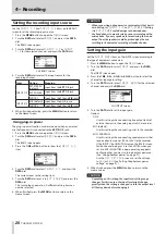 Preview for 20 page of Tascam DR-70D Reference Manual