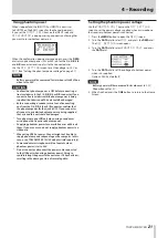 Preview for 21 page of Tascam DR-70D Reference Manual