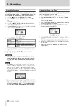 Preview for 22 page of Tascam DR-70D Reference Manual