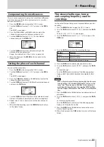 Preview for 23 page of Tascam DR-70D Reference Manual