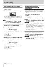 Preview for 24 page of Tascam DR-70D Reference Manual